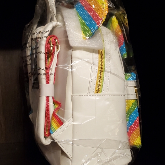 Loungefly Rainbow sequins mini backpack - Picture 2 of 3